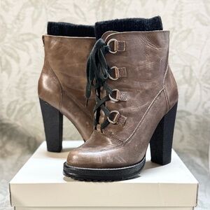 Plenty by Tracy Reese Brown and Black Heeled Boots